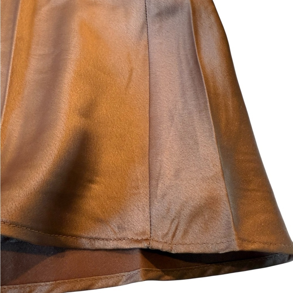 SHOW ME YOUR MUMU Verona Cowl Dress In Copper Luxe Satin NEW Size XS - Picture 13 of 15